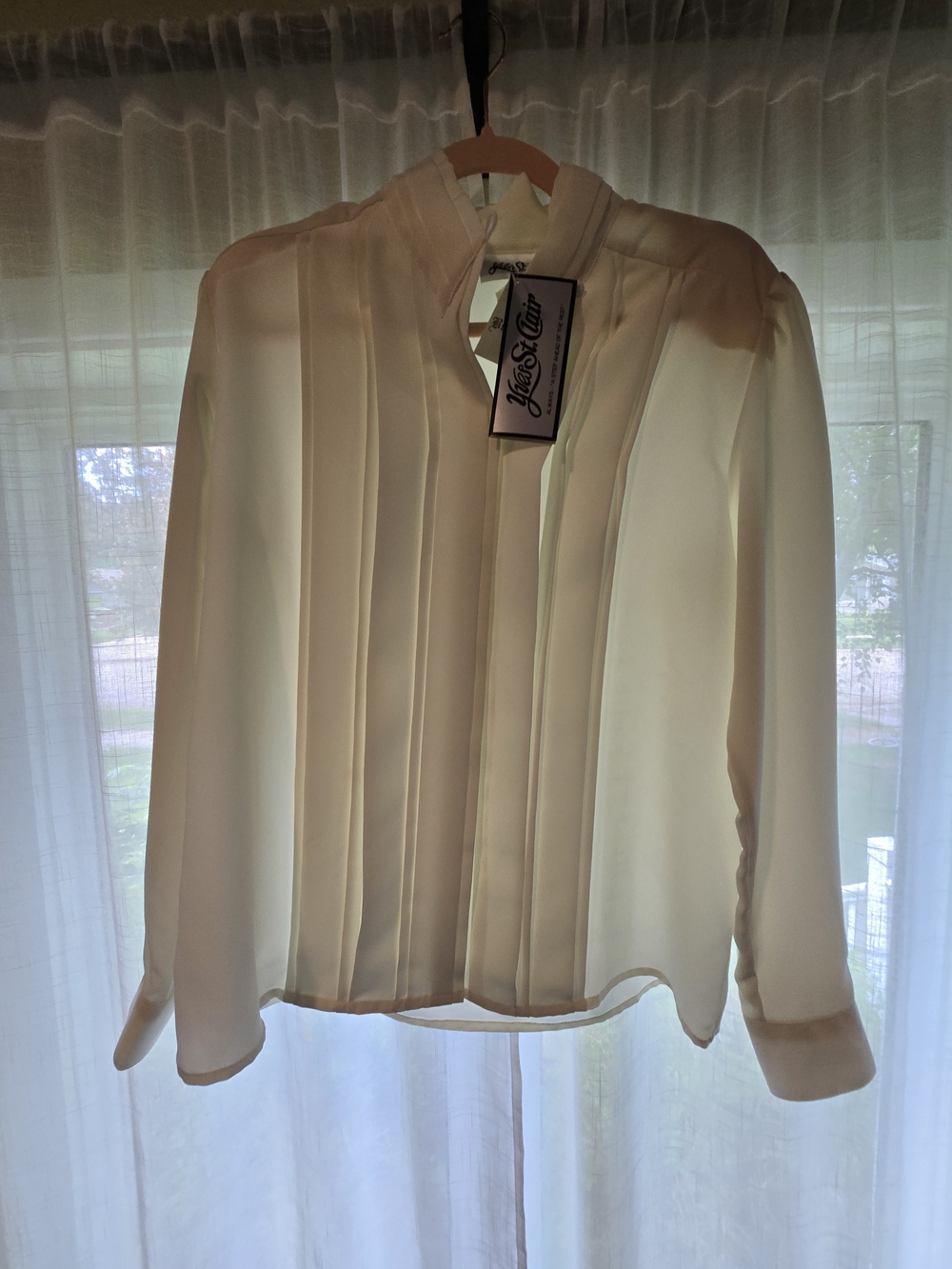 Dead Stock NWT 1980s Yves St. Clair Secretary Blouse